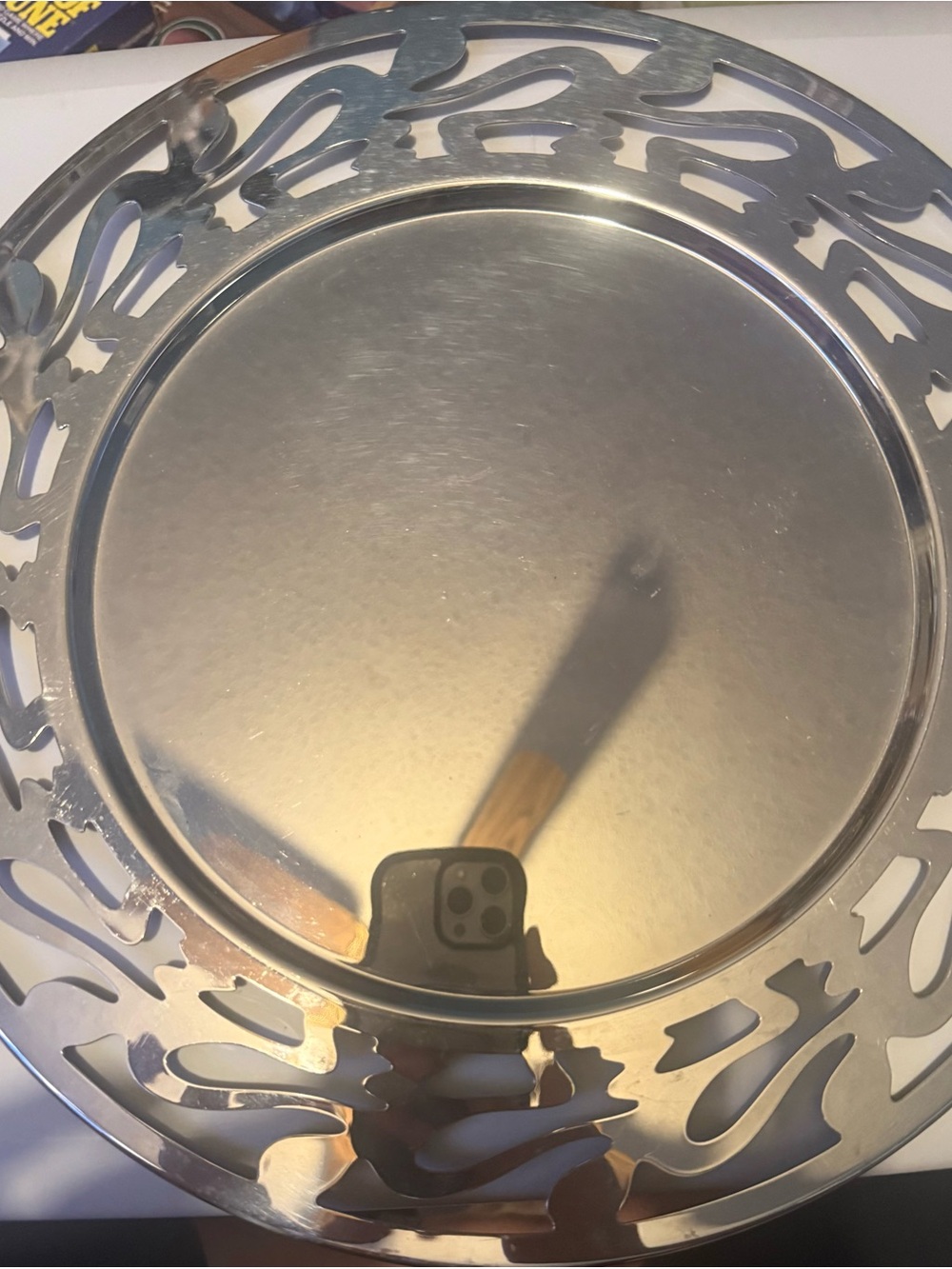 Alessi Stefano Giovannoni Stainless Steel Serving Tray Italy